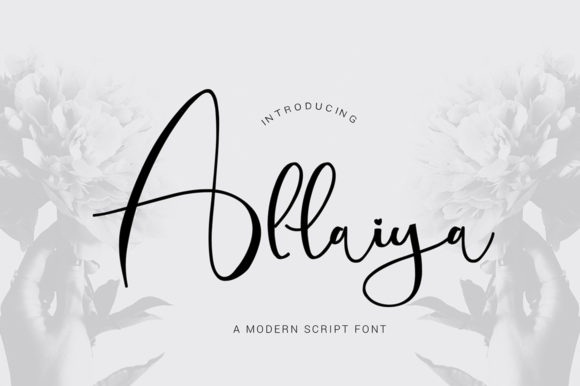 Allaiya: A Modern Script Font for Editorial Design