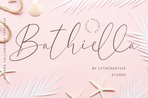 Bathiella: A Handwritten Font for Modern Web Design