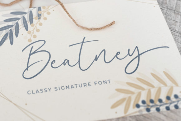 Beatney: A Dainty Handwritten Font for Elegant Branding