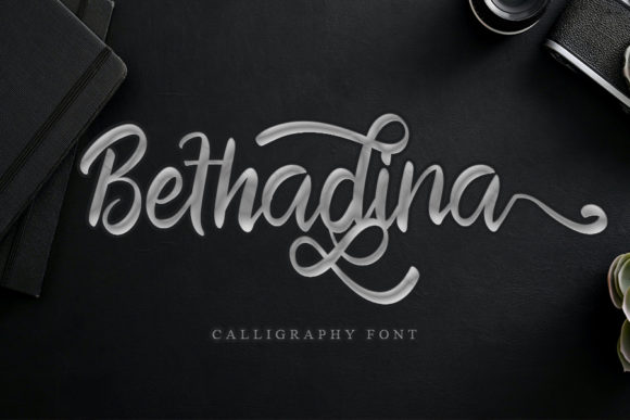 Bethadina: A Modern Script Font for Branding
