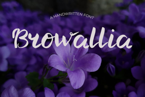 Browallia: A Romantic Handwritten Font for Editorial Design