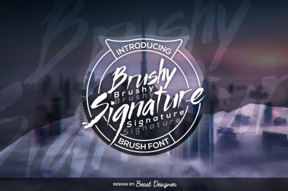 Brushy Signature: A Cool Script Font for Crafters