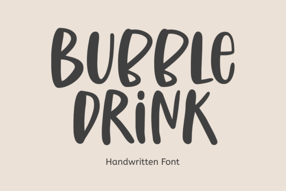 Bubble Drink: A Playful Handwritten Font for Marketers