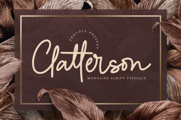 Clatterson: A Monoline Script Font for Authentic Branding