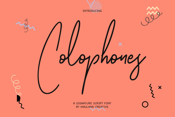 Colophones: A Sweet Handwritten Font for Branding