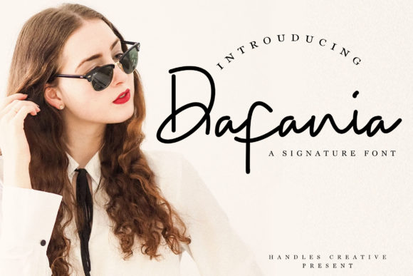 Dafania: A Modern Handwritten Font for Web Design