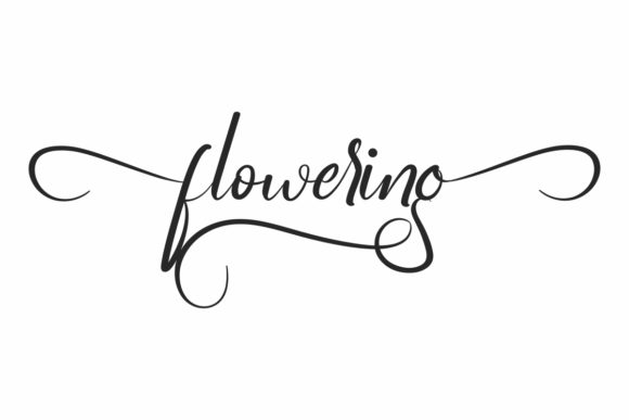Flowering: A Handwritten Font for Makers