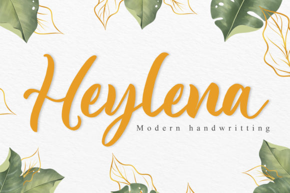 Heylena: A Classy Brushed Script Font for Crafters