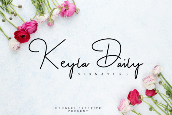 Keyla Daily: A Handwritten Font for Campaigns