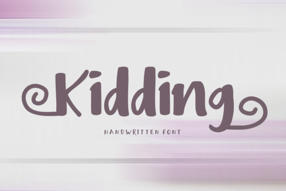 Kidding: A Joyful Handwritten Font for Brand Identity