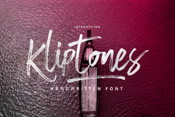 Kliptones: A Brushed Handwritten Font for Editorial Design