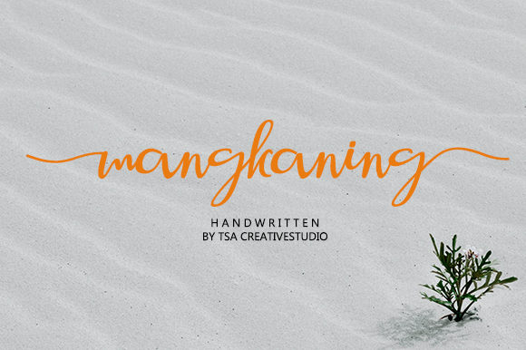 Mangkaning: A Natural Handwritten Font for Web Design