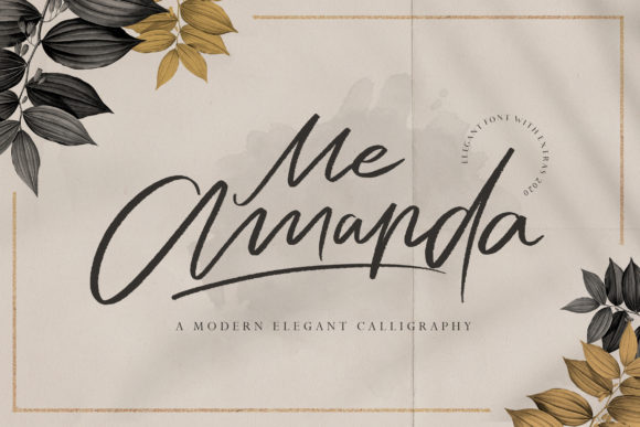Me Amanda: A Modern Calligraphy Font for Campaigns