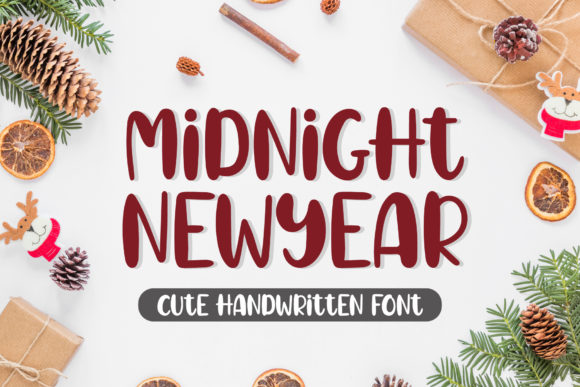 Midnight New Year: A Playful Handwritten Font for Branding