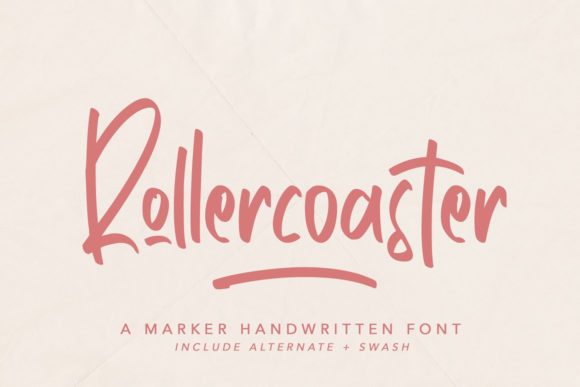 Rollercoaster: A Handwritten Font for Marketers