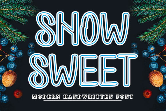 Snow Sweet: A Handwritten Font for Polished Branding