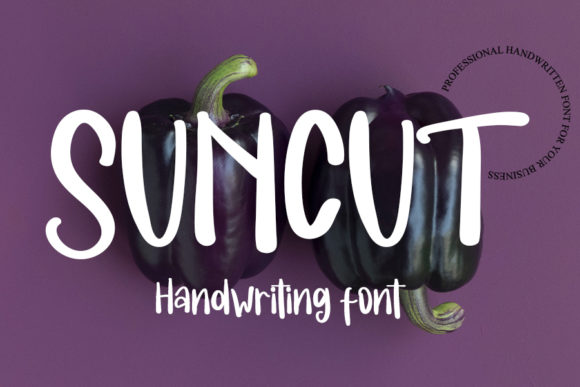 Suncut: A Handwritten Font for Editorial Design