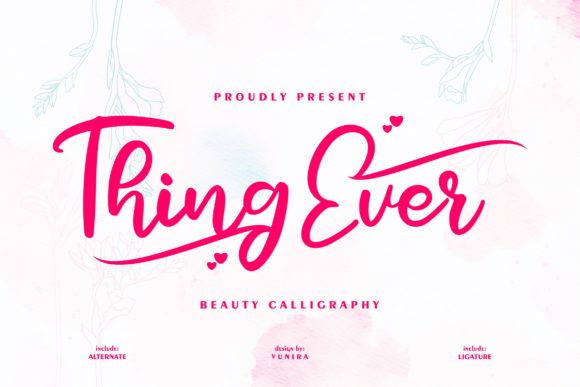 Thing Ever: A Sweet Handwritten Font for Crafters