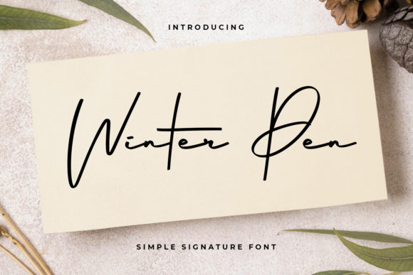 Winter Pen: A Timeless Handwritten Font for Crafters